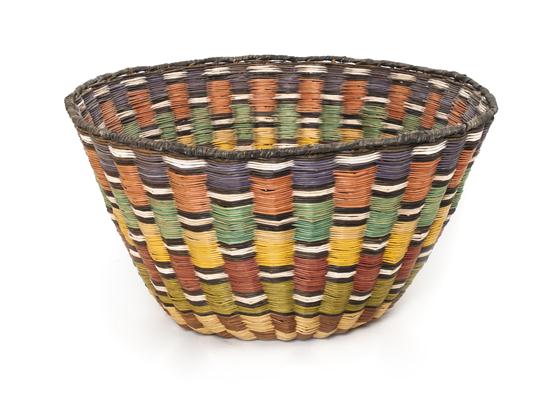 A Hopi Wicker Gathering Basket having