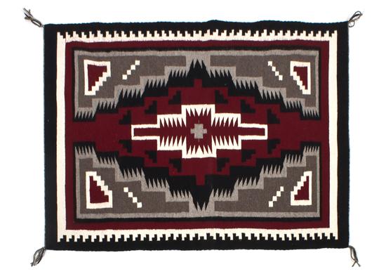 A Navajo Wool Weaving in the manner