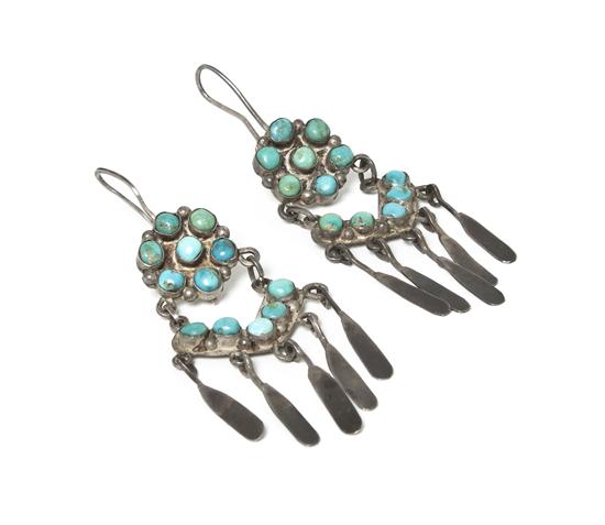 A Pair of Zuni Sterling Silver 152eda