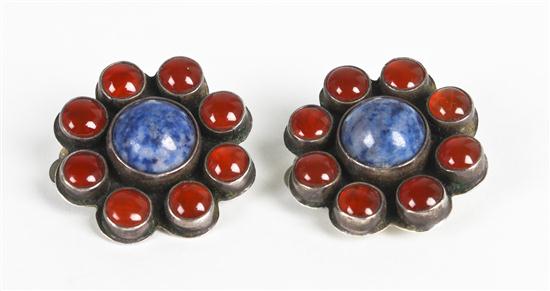 Three Pairs of Southwestern Silver