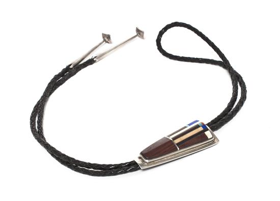 A Hopi Sterling Silver Bolo Tie 152ee6