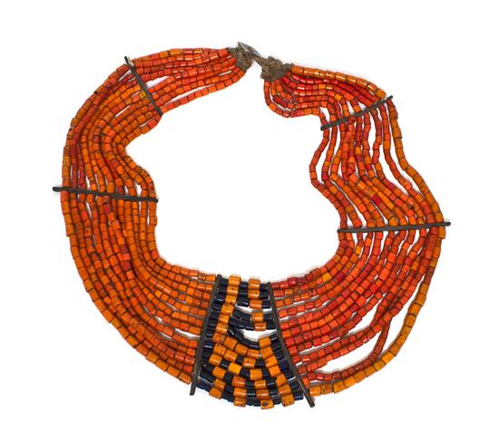 An African Beaded Pictorial Necklace 152f0e