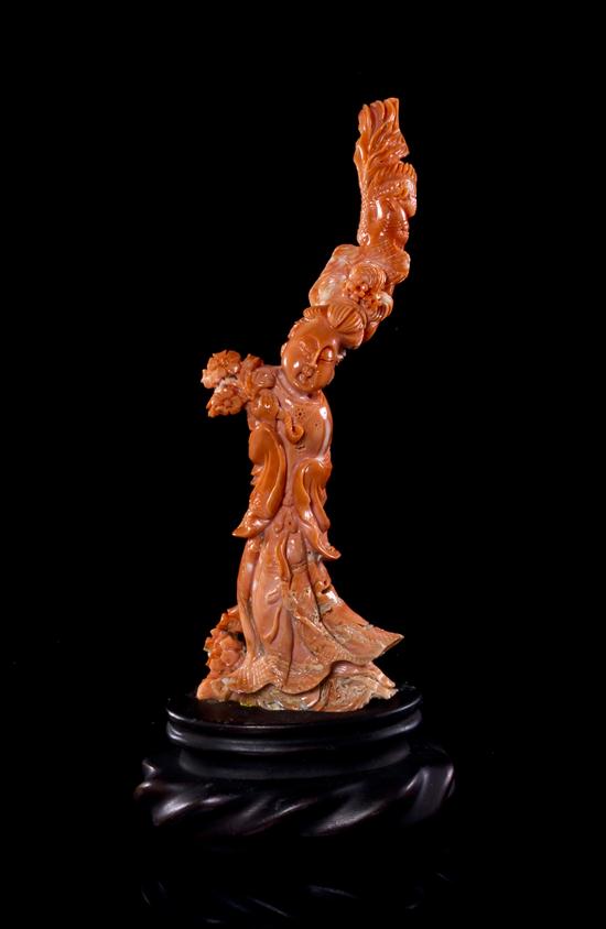 *A Carved Coral Model of a Woman