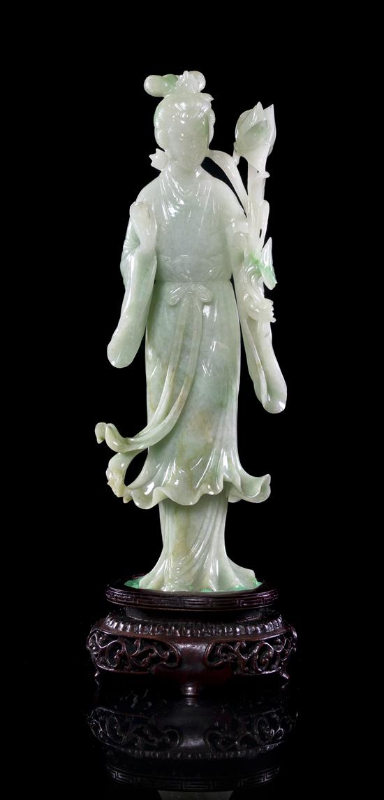 *A Jadeite Model Carving of a Woman