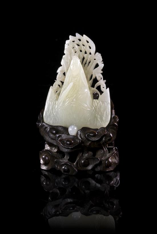 A White Jade Hair Ornament of a 153002