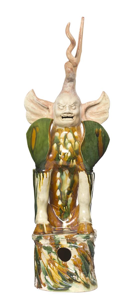 A Chinese Sancai Glazed Model of an