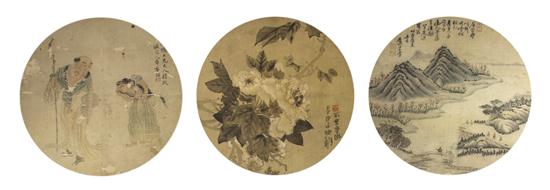 A Group of Three Roundel Paintings 153042