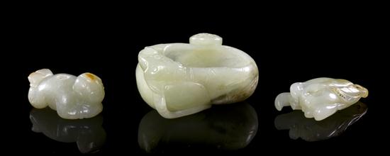 A Group of Three Jade Articles