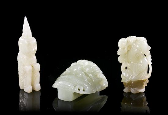 A Group of Three Jade Articles 153075