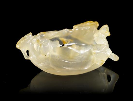 A Chinese Agate Coupe of a translucent 153110