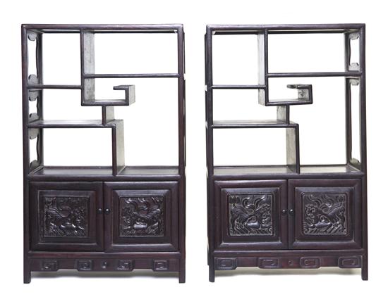 A Pair of Chinese Carved Treasure 153114