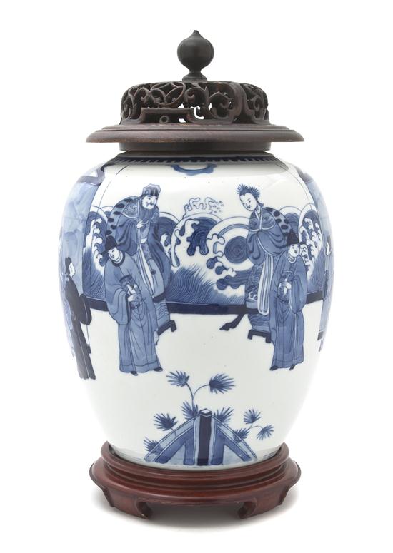 A Chinese Ginger Jar having underglaze 153129