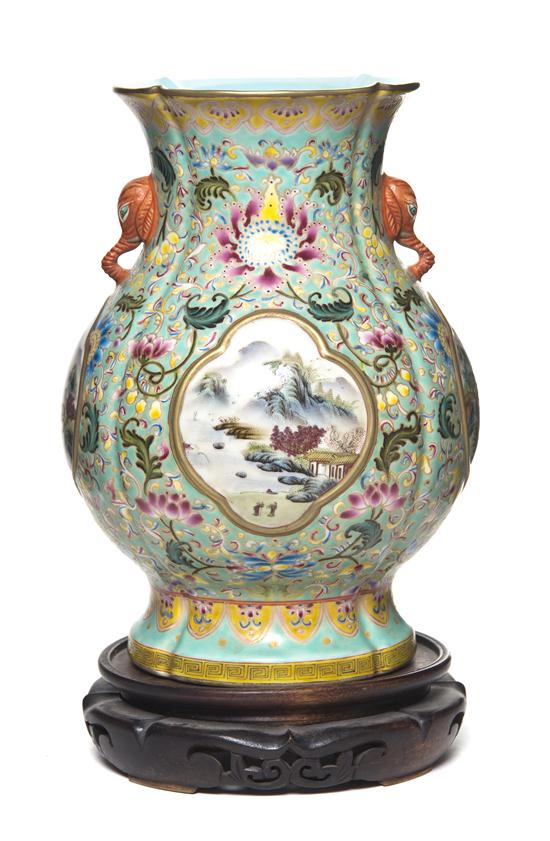 A Hu Form Porcelain Vase having 15312b