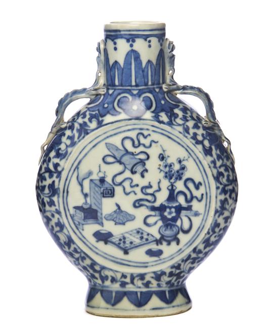 *A Chinese Porcelain Moon Flask