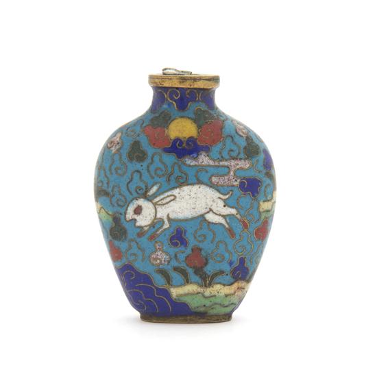 A Cloisonne Enamel Snuff Bottle