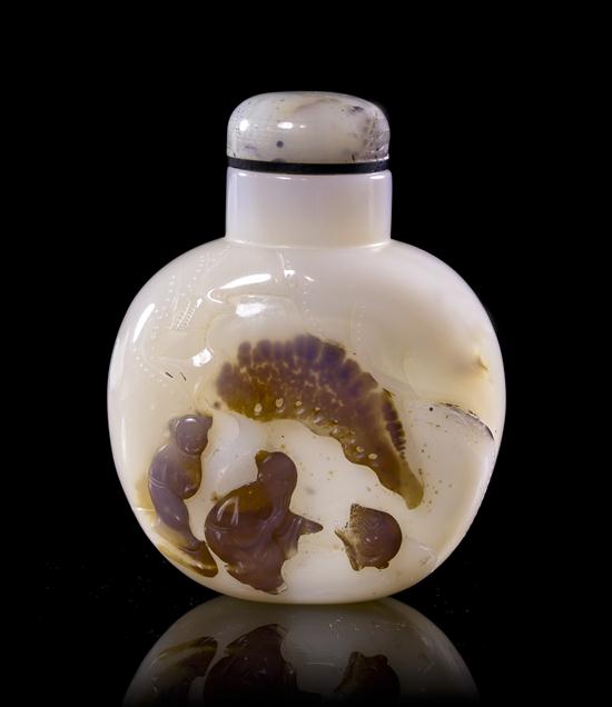 A Shadow Agate Snuff Bottle of 153152