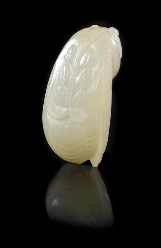 A Large Jade Carving of a Cicada 153174