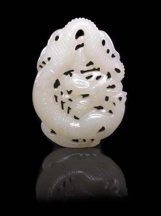 A White Jade Hanging Toggle of 153181