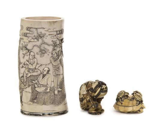 A Group of Japanese Carved Ivory 1531d7