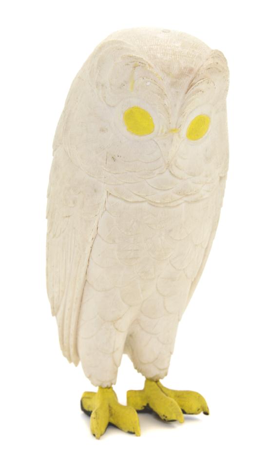 *A Japanese Ivory Carving of an Owl