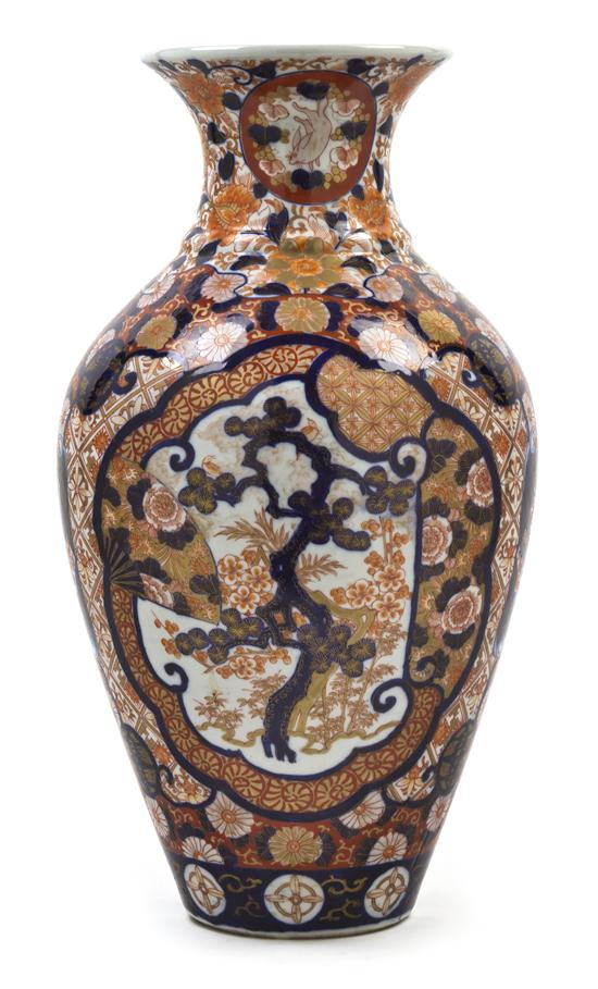 A Japanese Porcelain Baluster Vase