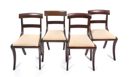 A Set of Four American Mahogany