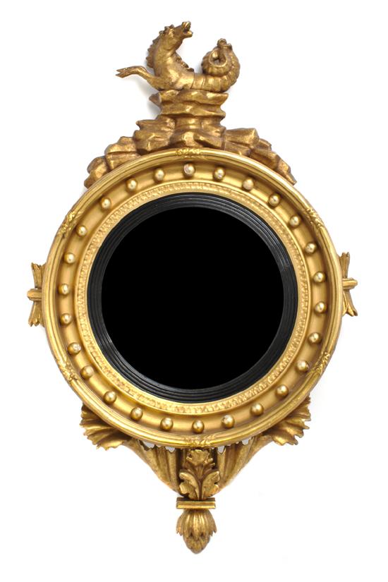 An American Giltwood Bullseye Mirror