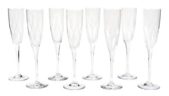 A Cartier Glass Stemware Service for