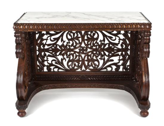 An Anglo Indian Carved Rosewood 153282