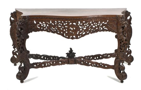 A Colonial Carved Hardwood Console 153283