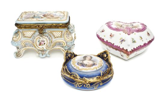 A Collection of Three French Porcelain 153298