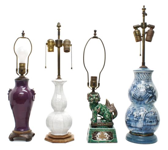 A Collection of Four Ceramic Lamps 1532a5