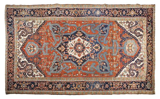 A Persian Wool Heriz Carpet having
