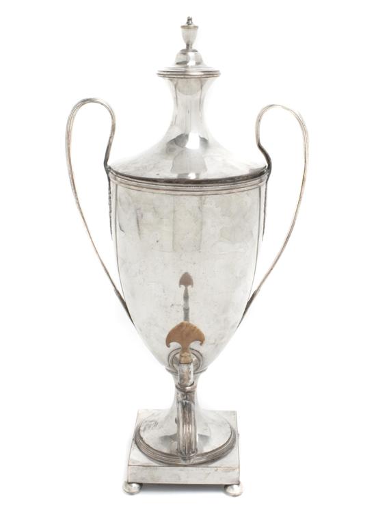 A Silverplate Hot Water Urn the 1532ef