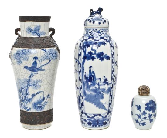 Three Chinese Porcelain Vases comprising 15332c