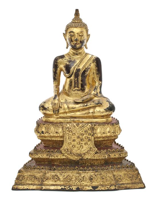 A Thai Gilt Bronze Buddha having 153366