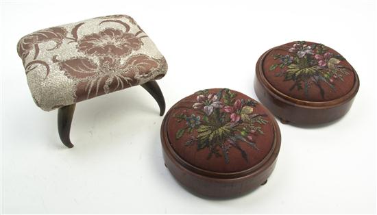 A Group of Three Victorian Footstools 1533fd