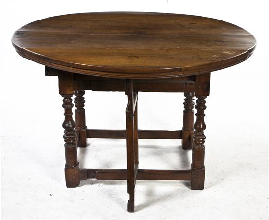*A William and Mary Style Gate-Leg Table