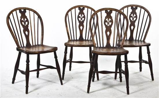  A Set of Four Windsor Chairs having 153420