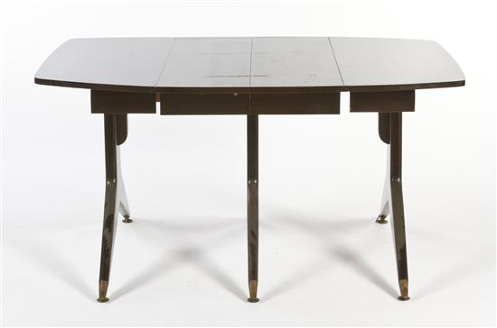 A Modern Drop-Leaf Table having a rectangular
