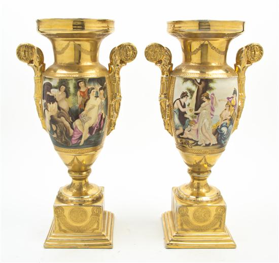 A Pair of Paris Porcelain Style