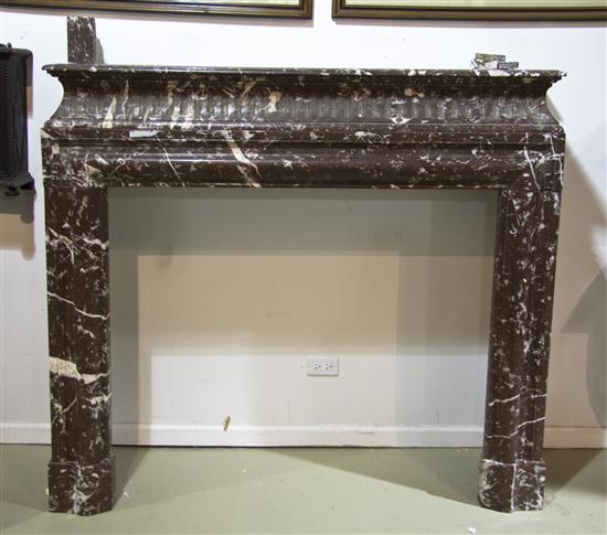 A Marble Fireplace Mantel previously