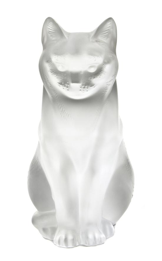 A Lalique Molded and Frosted Glass