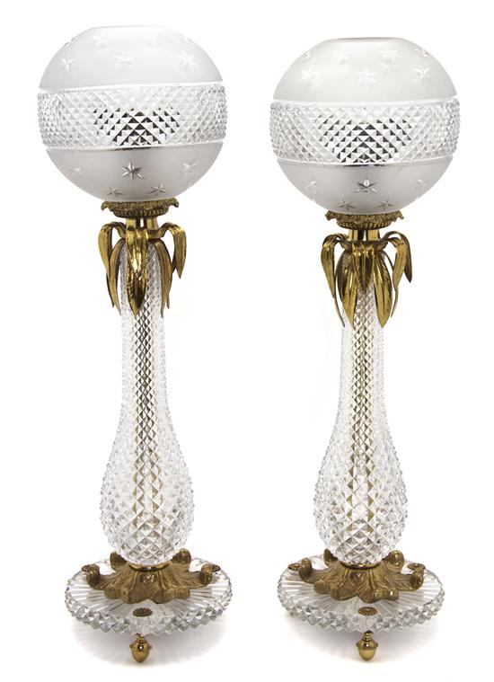 A Pair of French Cut Glass and 153466