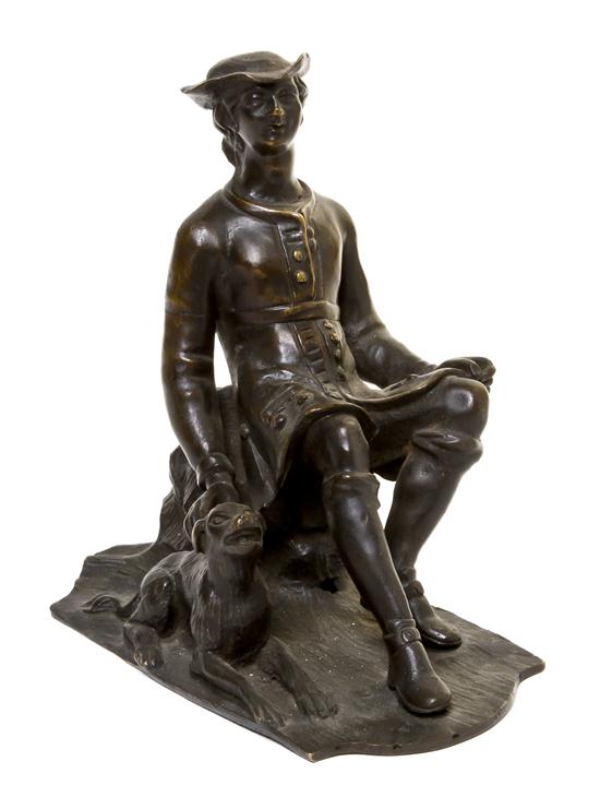 A Continental Bronze Figural Group