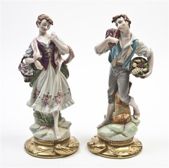 A Pair of Continental Porcelain