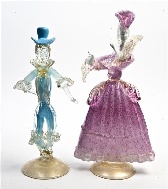 A Pair of Venetian Glass Figures 153472