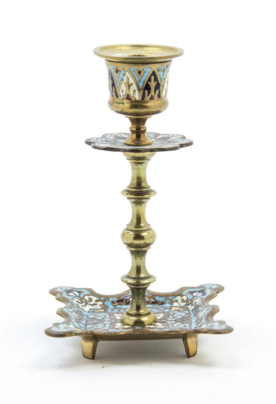 A Continental Gilt Bronze and Champleve