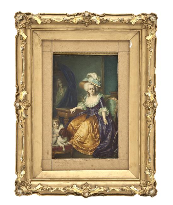 A Continental Portrait depicting a noblewoman