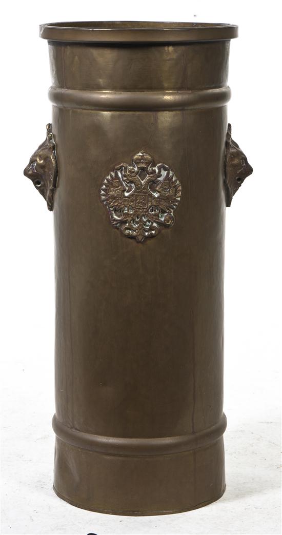  A Brass Umbrella Stand of cylindrical 1534f8